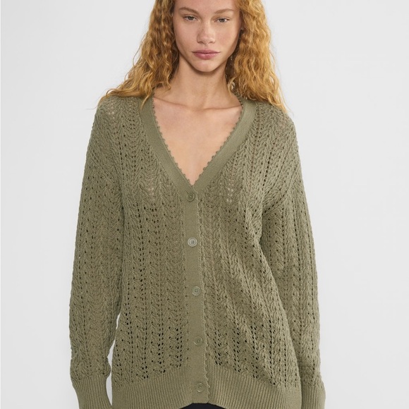 Aritzia Wilfred Sage Open-Knit Cardigan - Picture 10 of 10
